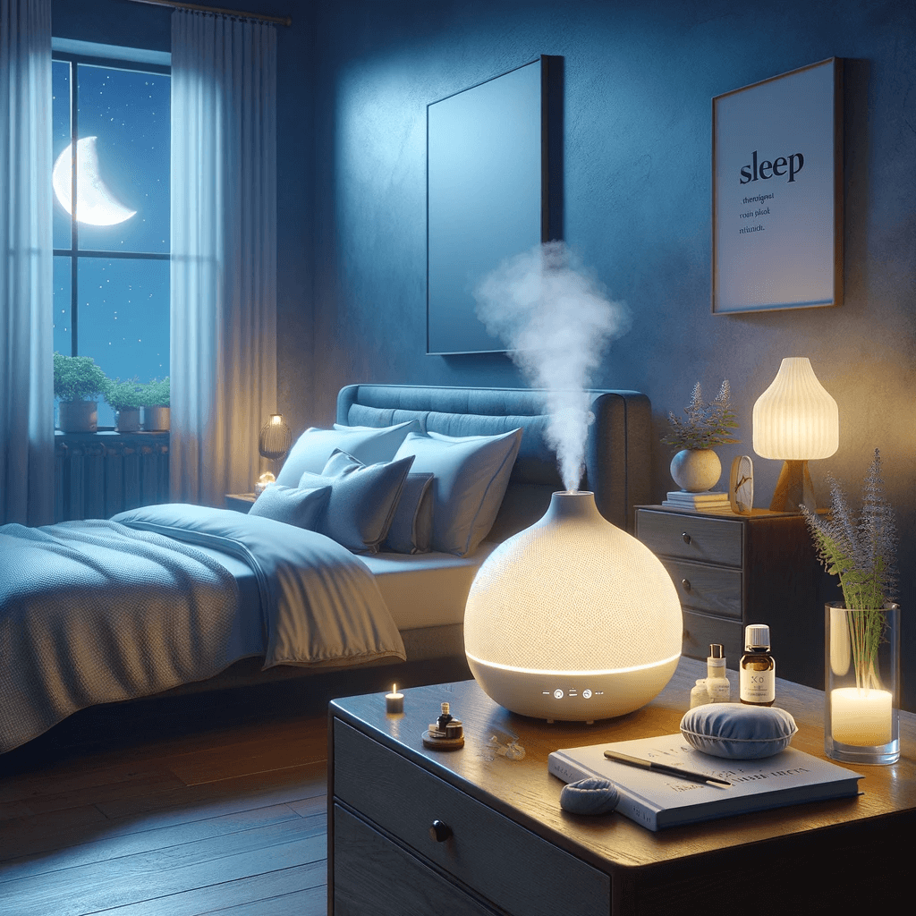 DALL·E 2024 01 18 15.31.40 Create a photorealistic image that embodies a tranquil and restful sleep environment. Envision a soft lit bedroom at night that whispers serenity wit